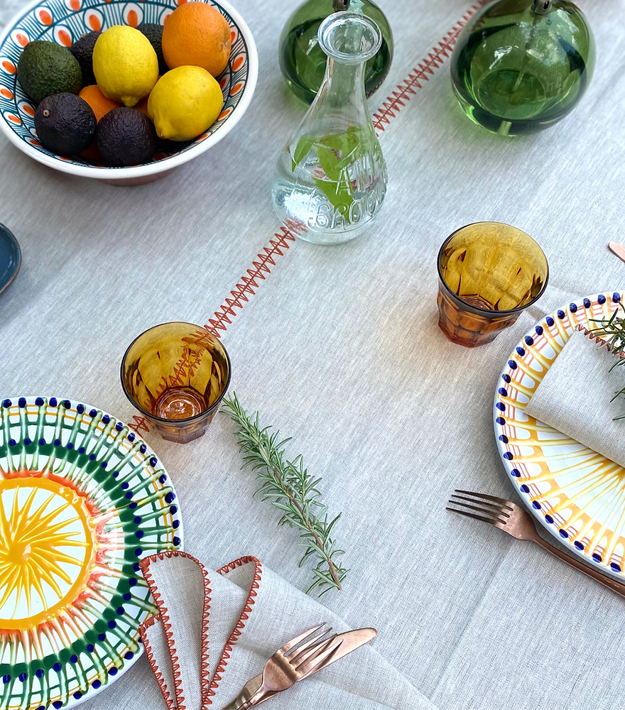 WE WE - Natural linen tablecloth