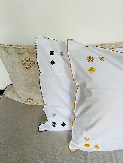ATIKA - Set 2 taies d'oreiller