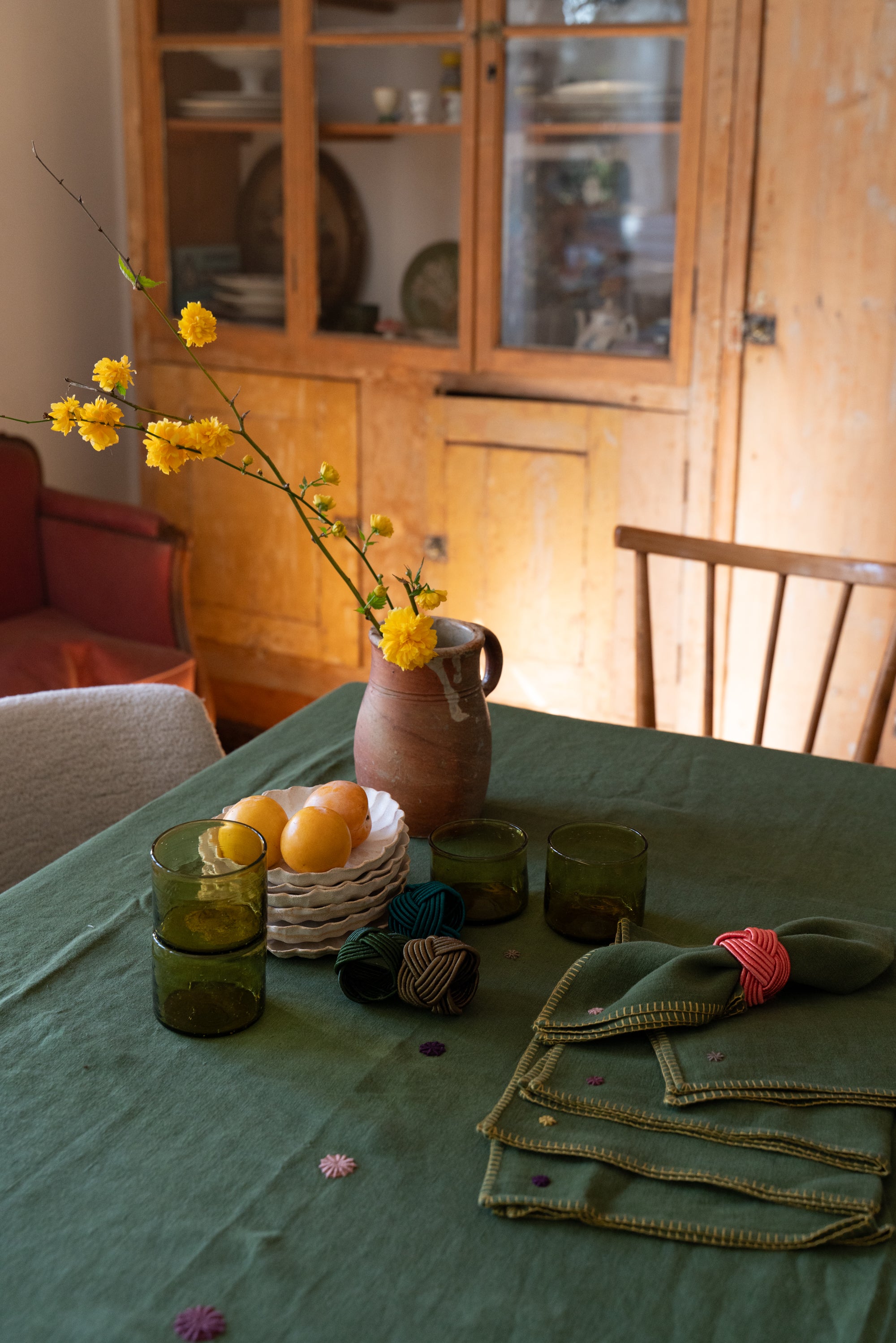 BADRIA - Nappe et serviettes en lin