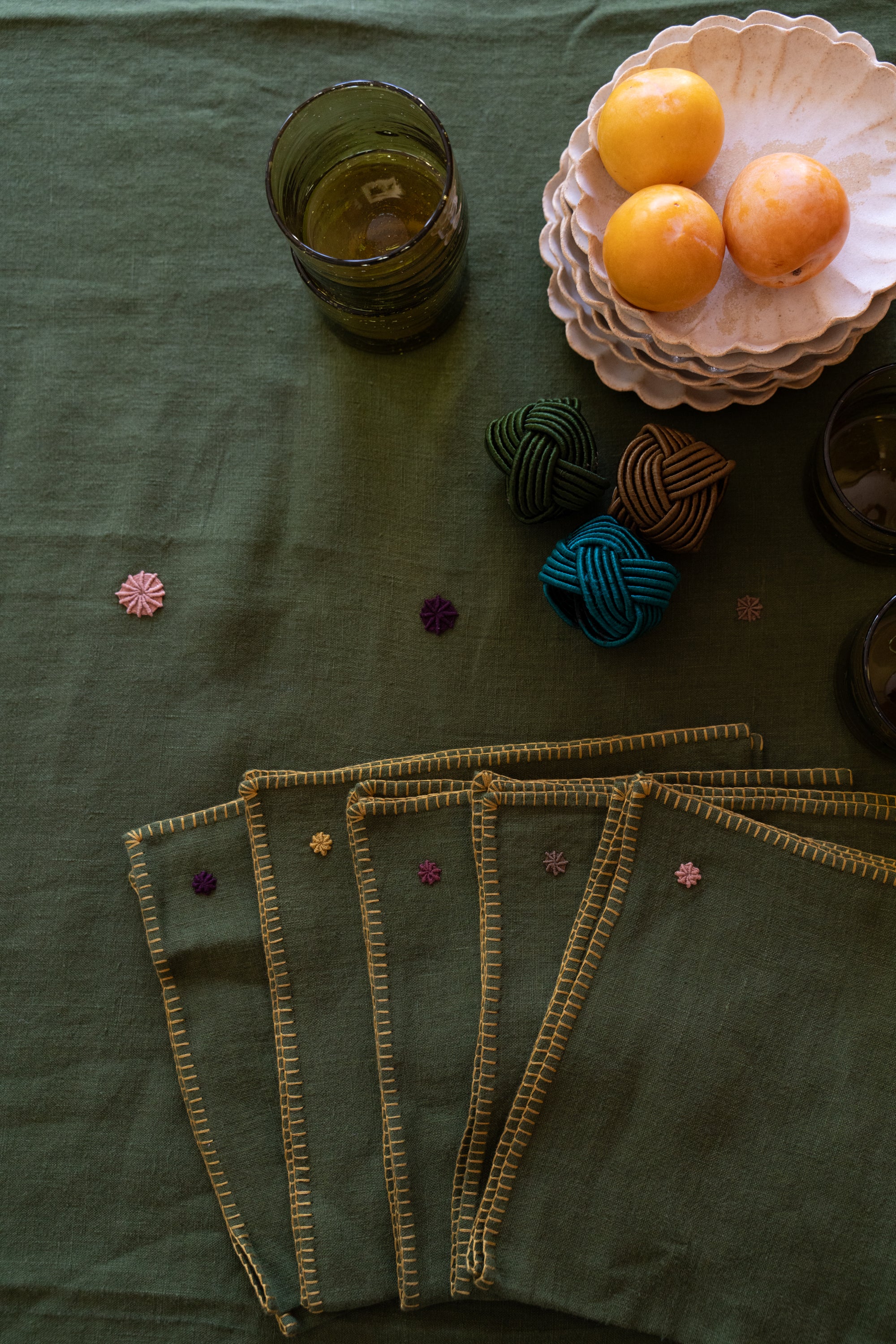 BADRIA - Nappe et serviettes en lin
