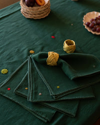 BADRIA - Nappe et serviettes en lin