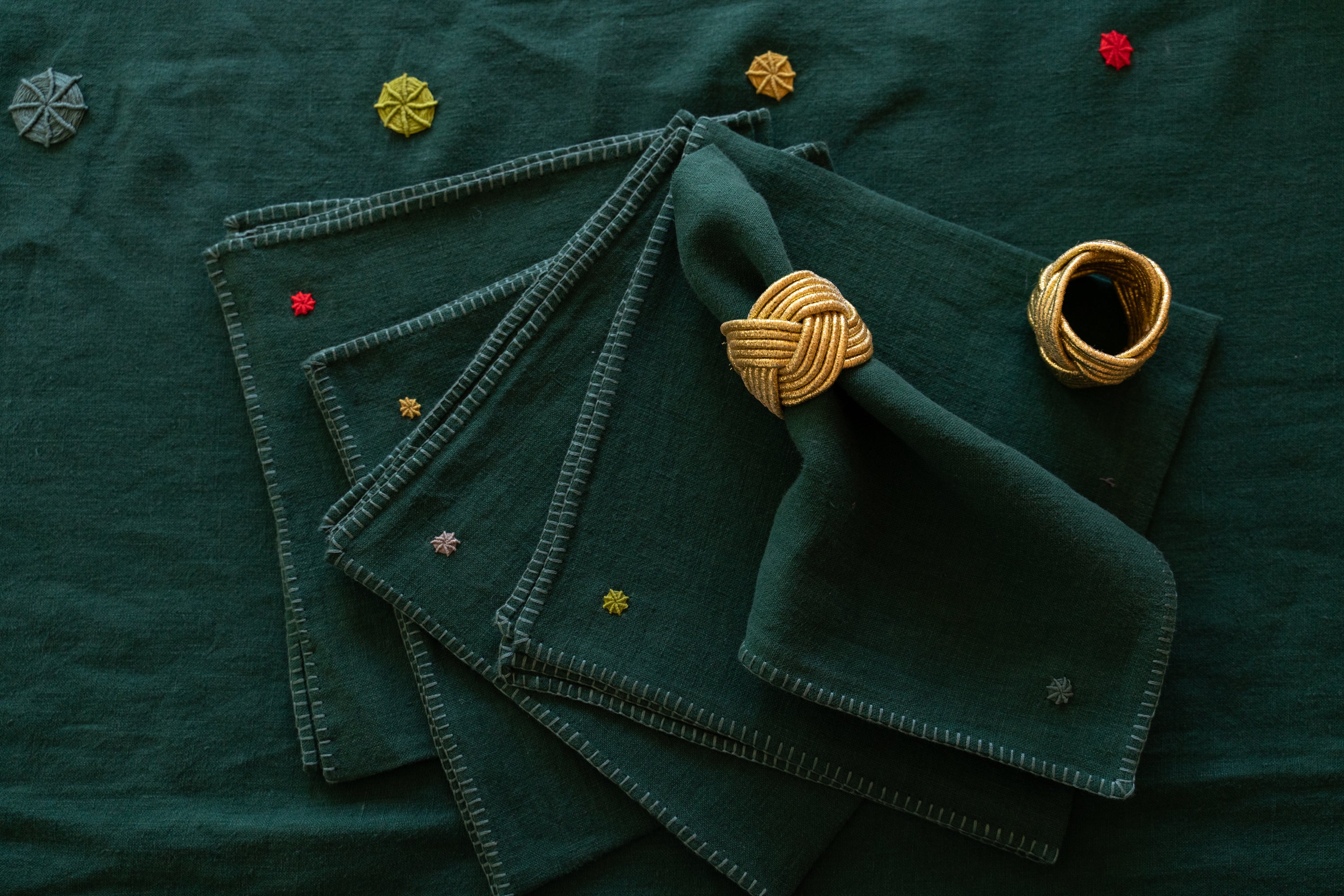 BADRIA - Nappe et serviettes en lin