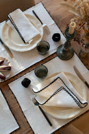 SELMA - Set de table en coton écru