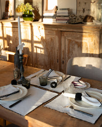 SELMA - Set de table en coton écru