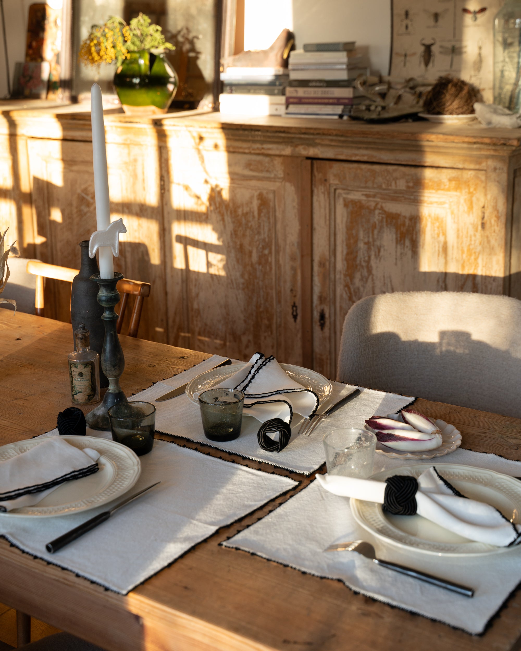 SELMA - Set de table en coton écru