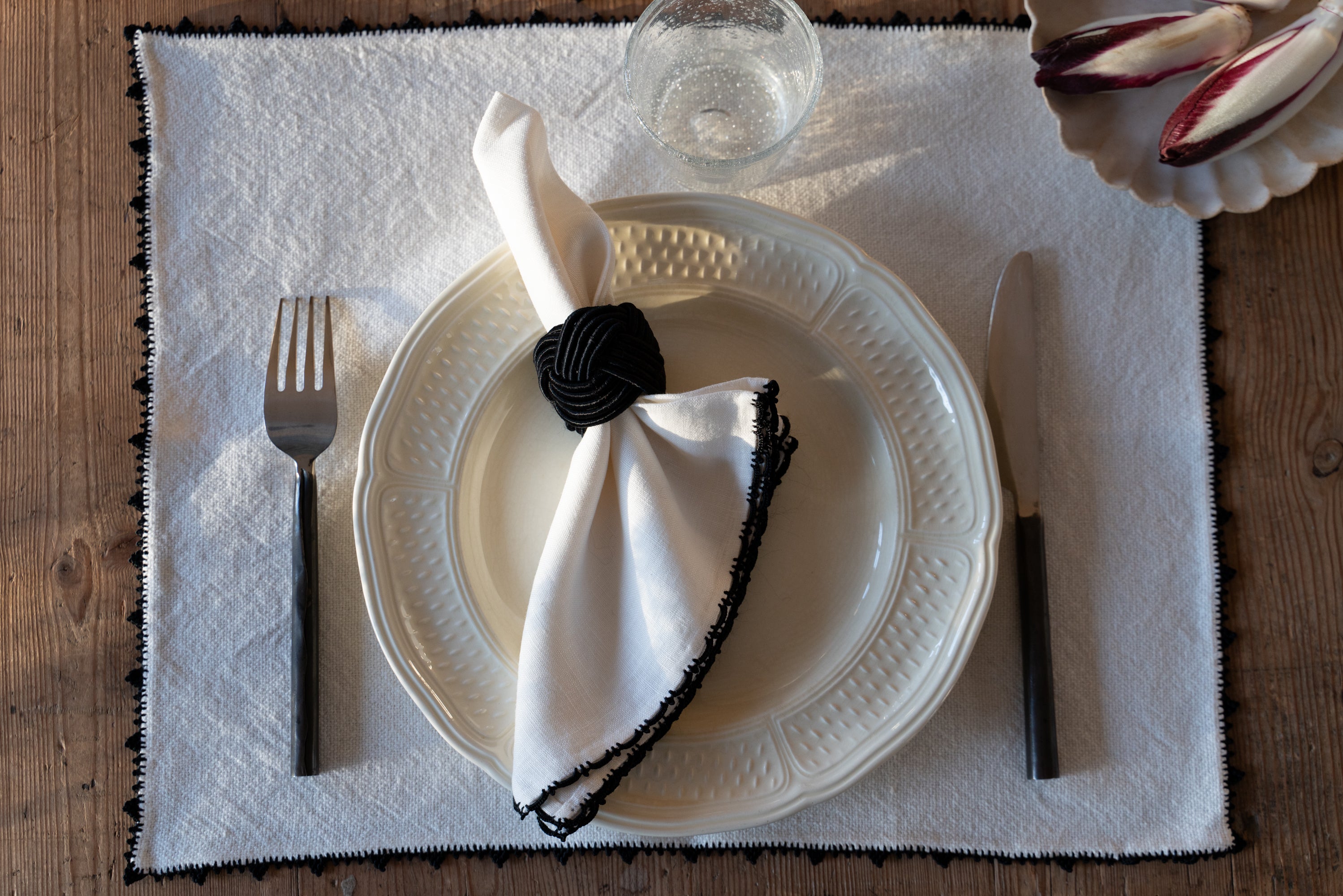 SELMA - Set de table en coton écru