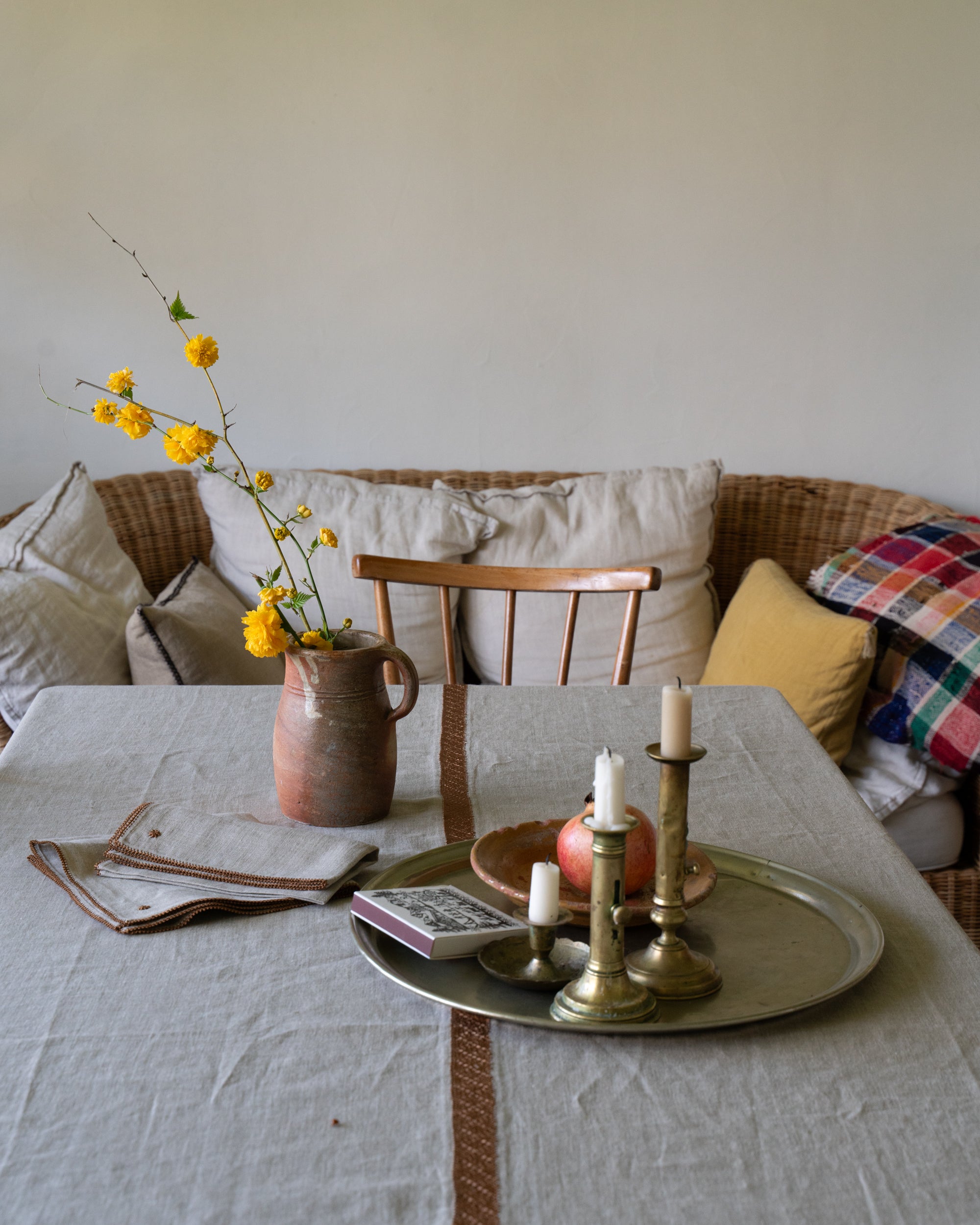 MINA - Natural linen tablecloth