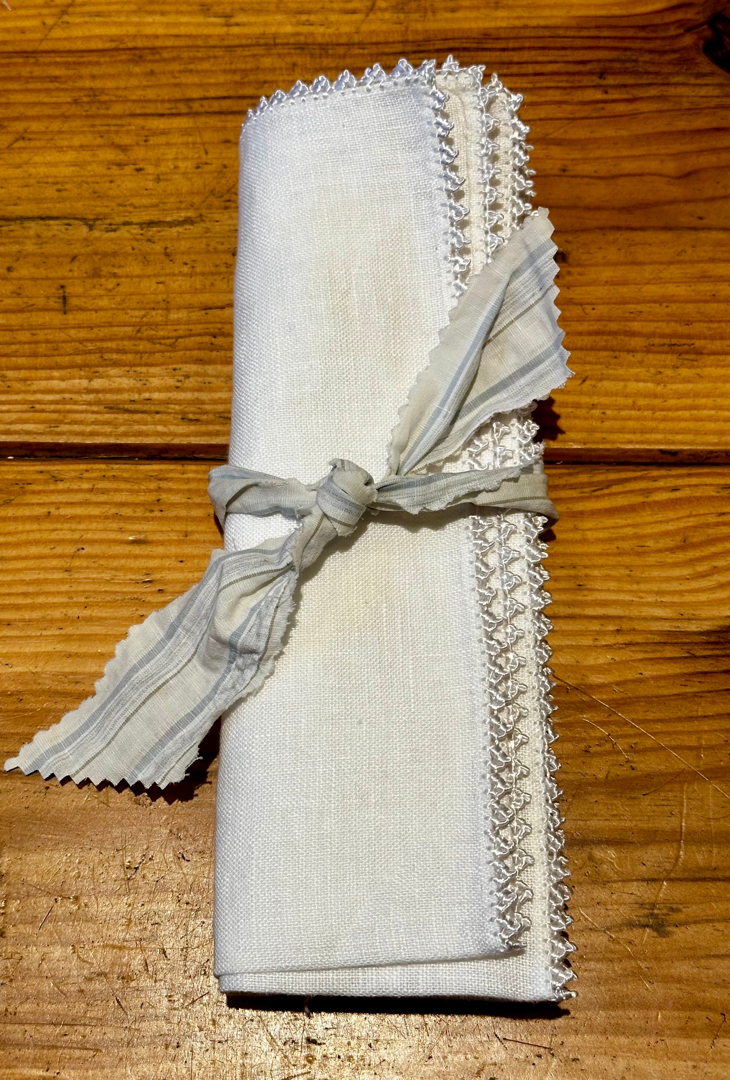 Pack de 4 serviettes / Blanc