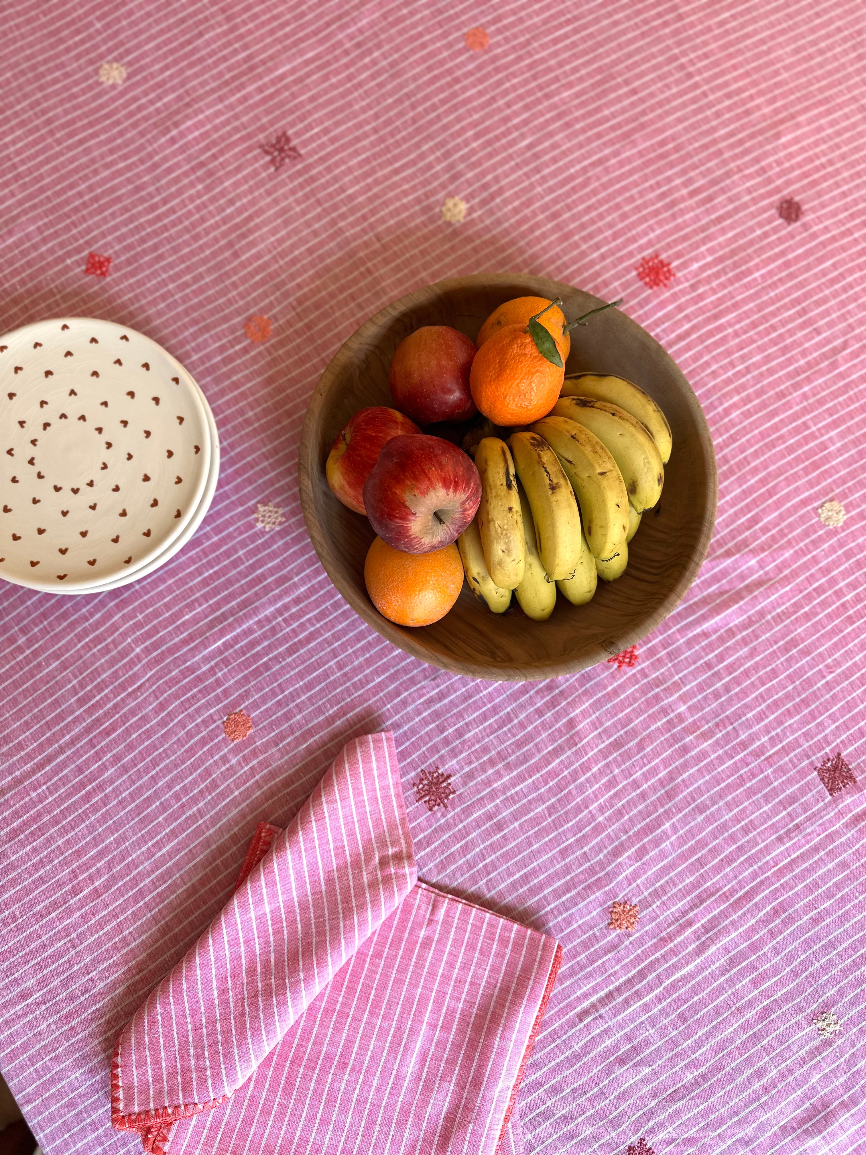 YASMINE - Nappe et serviettes en lin