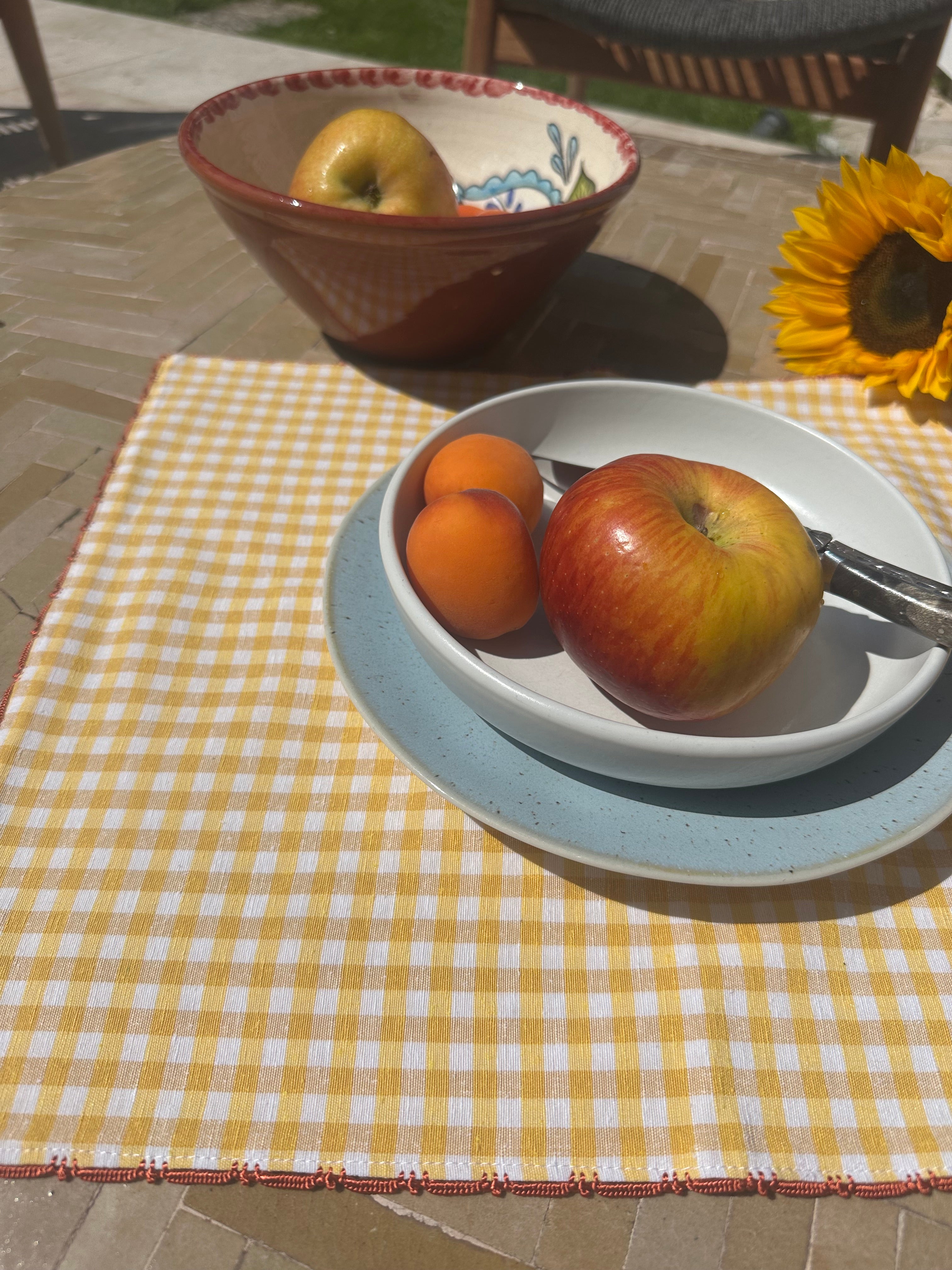 Vichy placemat