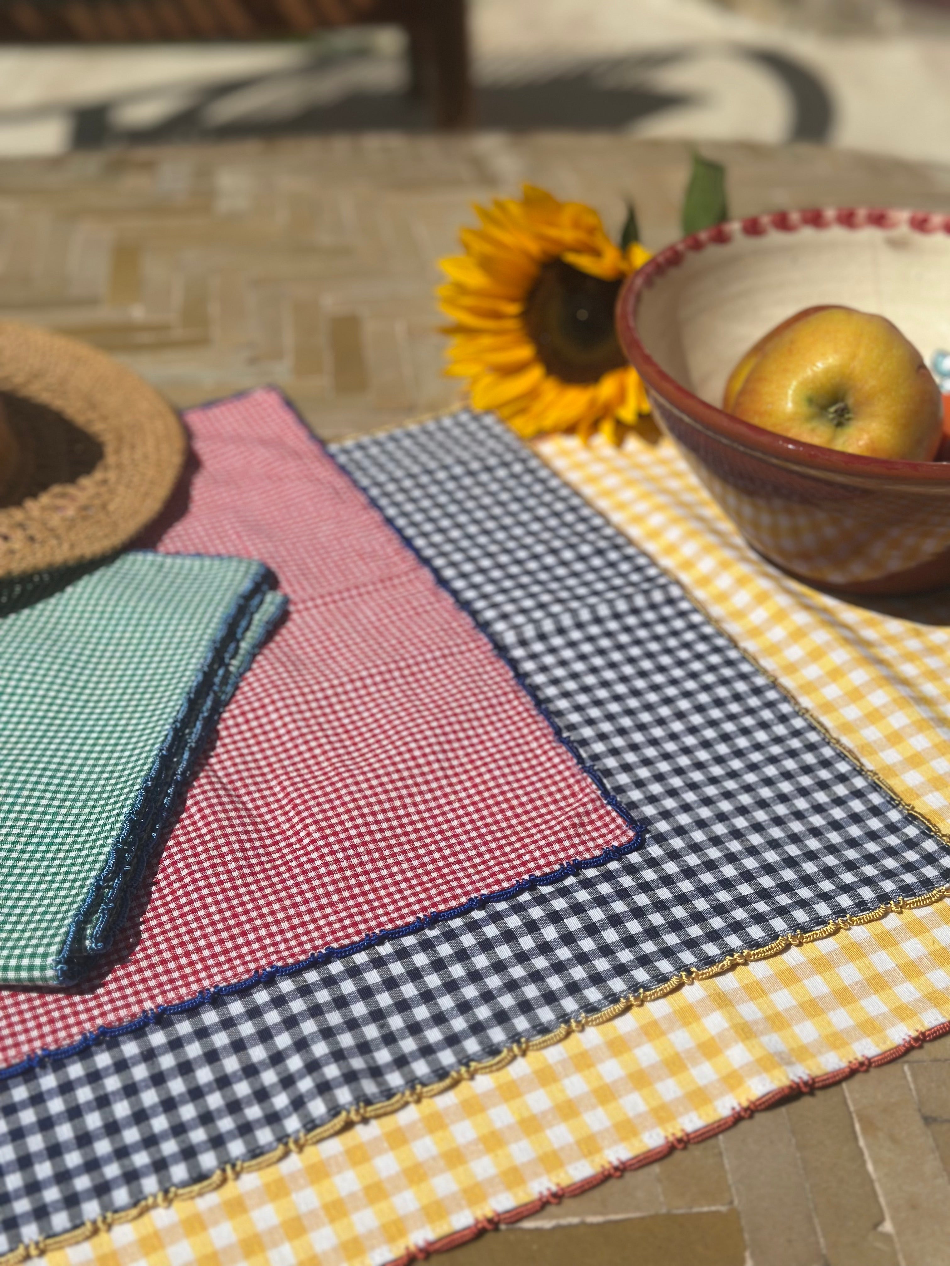 Vichy placemat