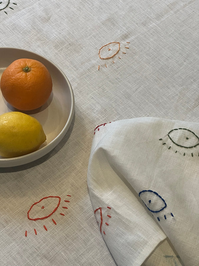 SOUAD - Nappe et serviettes en lin