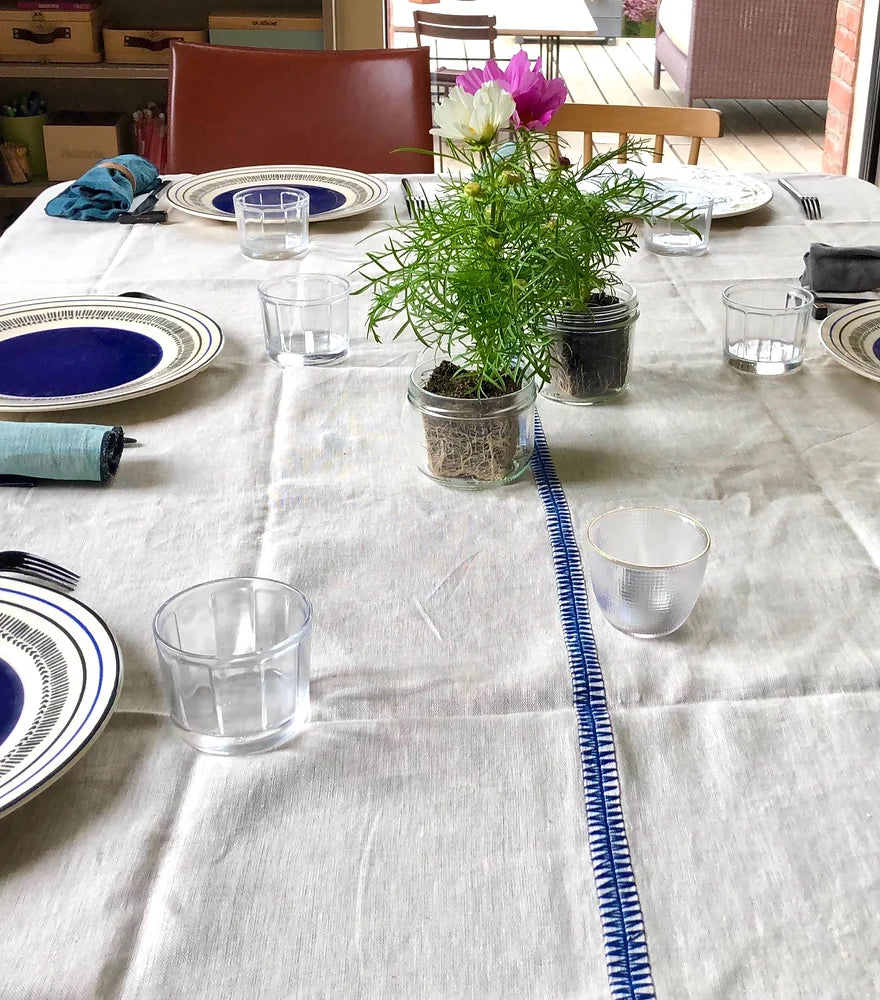 WE WE - Natural linen tablecloth