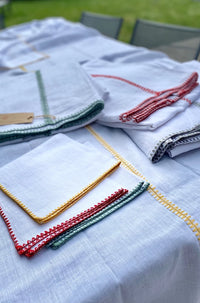 WE WE - White linen tablecloth