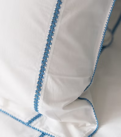 Bleu porcelaine / 240 x 220 / 50 x 70