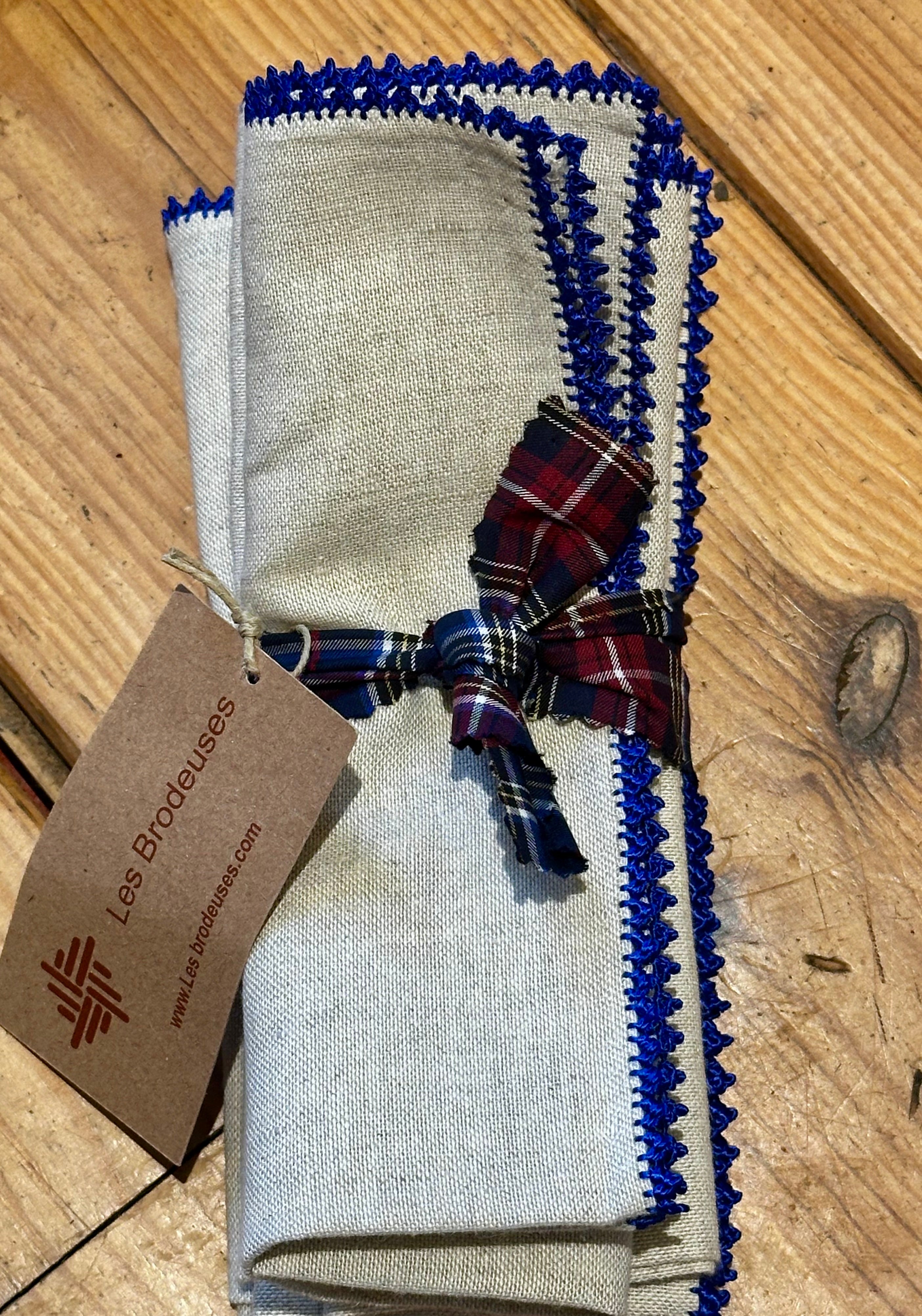 Pack de 4 serviettes / Bleu majorelle