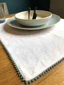 MINA- Sets de table en lin blanc
